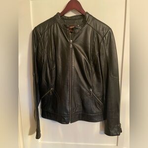 Danier Women's Black Leather Jacket